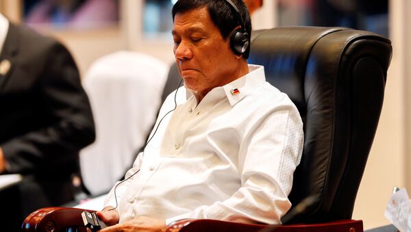 Filippin prezidenti Rodriqo Duterte - Sputnik Azərbaycan
