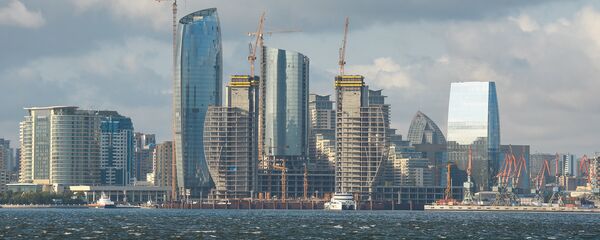 Вид на Баку со стороны моря, архивное фото - Sputnik Азербайджан