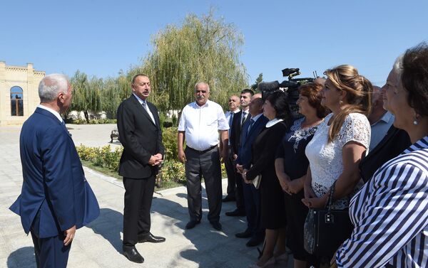 Ильхам Алиев ознакомился с условиями, созданными в парке имени Гейдара Алиева в селе Ялама - Sputnik Азербайджан