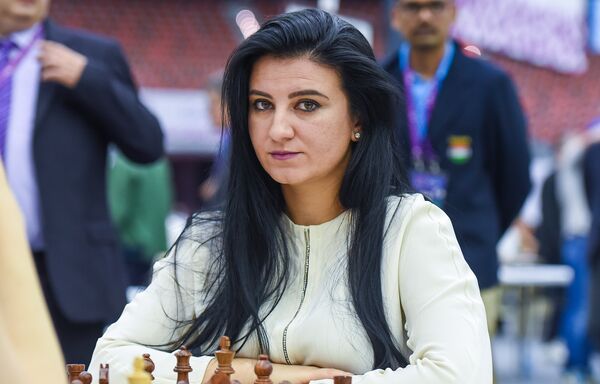 Лейла Алиева на Шахматной олимпиаде - 6 тур Всемирной шахматной олимпиады в Баку - Sputnik Азербайджан