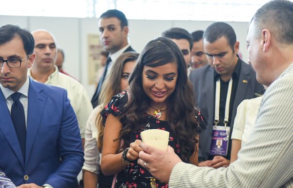 Лейла Алиева на Шахматной олимпиаде - 6 тур Всемирной шахматной олимпиады в Баку - Sputnik Азербайджан