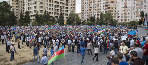 Митинг оппозиции в Баку Митинг оппозиции в Баку - Sputnik Азербайджан