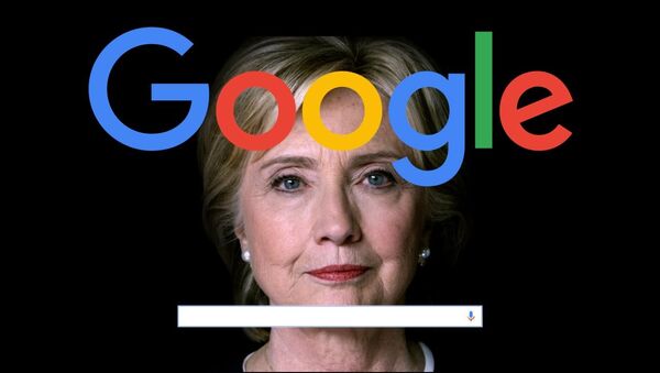 Поисковая система Google подыгрывает Хиллари Клинтон в ходе предвыборной кампании - Sputnik Азербайджан