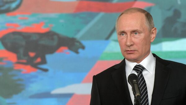 Рабочий визит президента РФ В. Путина в Киргизию. День второй - Sputnik Азербайджан