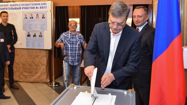 Выборы в Государственную Думу Российской Федерации в посольстве России в Азербайджане - Sputnik Azərbaycan
