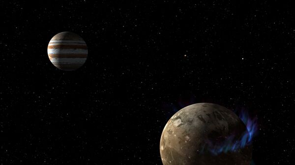 Yupiter planeti və onun ən böyük peyki Qanimed - Sputnik Азербайджан