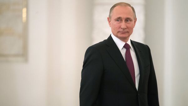 Президент РФ В. Путин встретился с паралимпийской сборной РФ по летним видам спорта - Sputnik Азербайджан