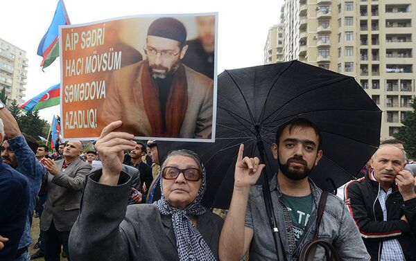 Участники митинга, организованного Национальным советом - Sputnik Азербайджан