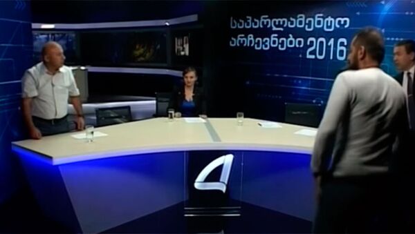 Дебаты на местном телеканале Грузии - Sputnik Азербайджан
