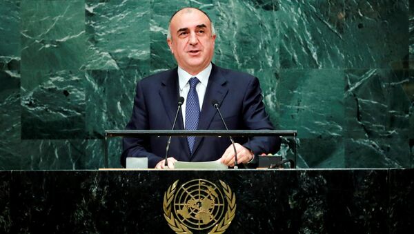 Выступление главы МИД Азербайджана Эльмара Мамедъярова на 71-ой сессии Генассамблеи ООН в Нью-Йорке - Sputnik Азербайджан