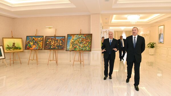 Ильхам Алиев принял участие в открытии здания Центра Гейдара Алиева в Сумгайыте - Sputnik Азербайджан