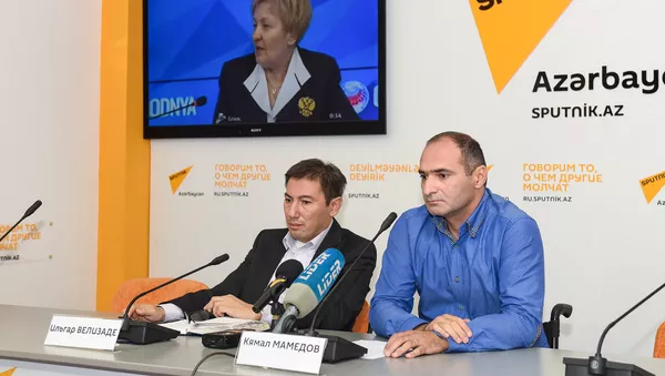 Видеомост Баку-Москва-Минск в международном пресс-центре Sputnik Азербайджан - Sputnik Азербайджан