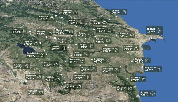 Прогноз погоды на 4 октября - Sputnik Азербайджан