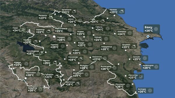 Прогноз погоды на 5 октября - Sputnik Азербайджан