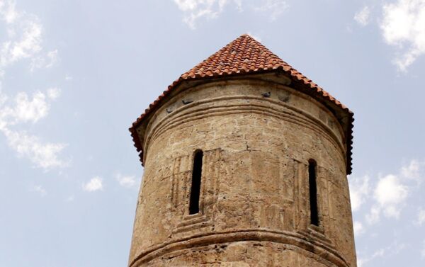 Купол церкви Святого Елисея в селе Киш - Sputnik Азербайджан