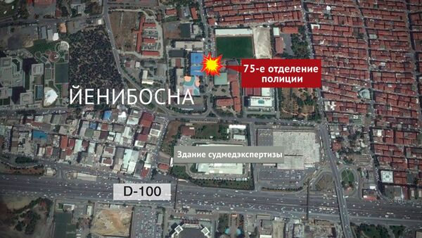 План района Стамбула, где произошел взрыв План района Стамбула, где произошел взрыв - Sputnik Азербайджан