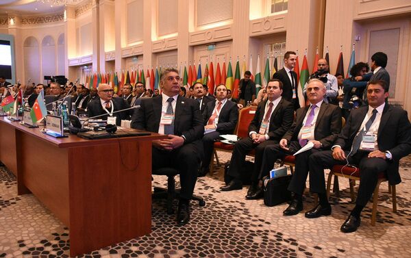 Официальная церемония открытия III сессии министров Молодежи и Спорта стран ОИС, Стамбул, 7 октября 2016 года - Sputnik Азербайджан