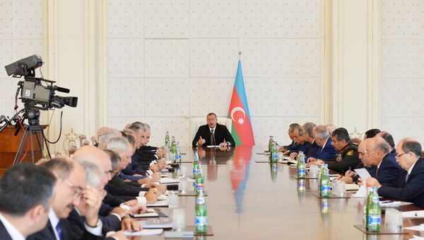 Заседание Кабинета Министров Азербайджан под председательством Президента Ильхама Алиева - Sputnik Азербайджан