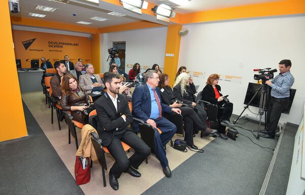 Журналисты в пресс-центре Sputnik Азербайджан - Sputnik Азербайджан