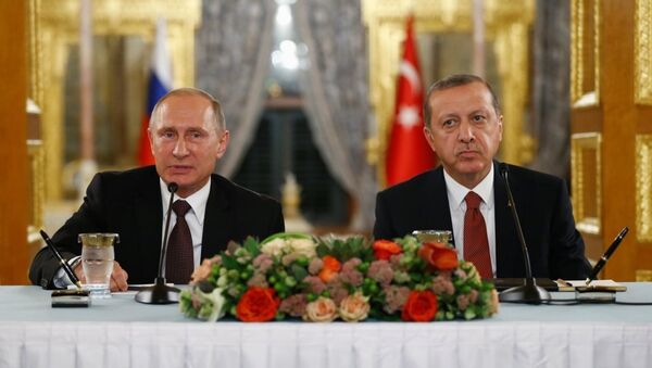 Vladimir Putin - Recep Tayyip Erdoğan - Sputnik Azərbaycan