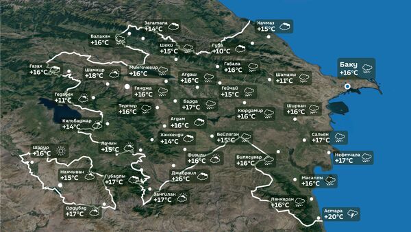Прогноз погоды на 12 октября - Sputnik Азербайджан