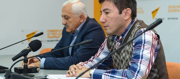 Видеомост Баку-Астана на тему Перспективы азербайджано-казахстанских отношений в Мультимедийном пресс-центре Sputnik Азербайджан - Sputnik Азербайджан