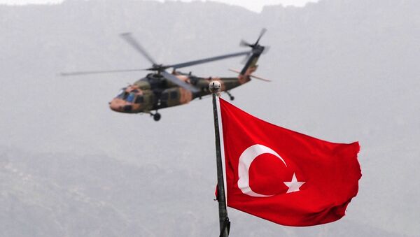Вертолет ВС Турции - Sputnik Azərbaycan