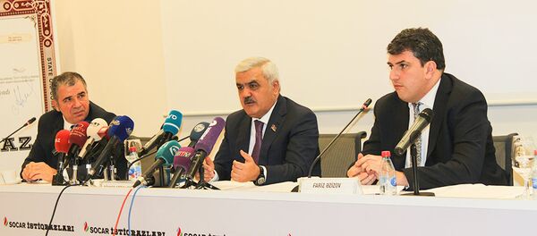 Пресс-конференция, посвященная итогам размещения облигации SOCAR - Sputnik Азербайджан