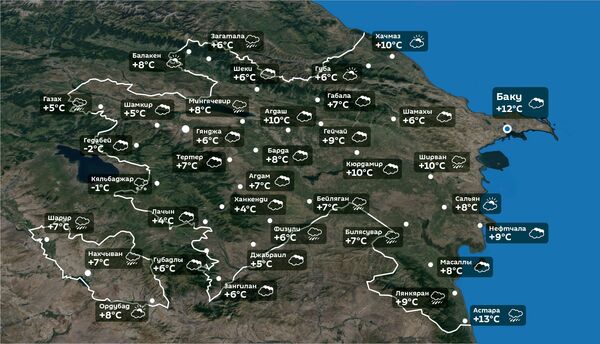 Погода на 19 октября - Sputnik Азербайджан