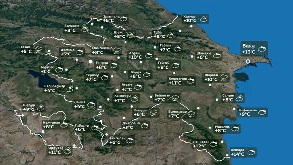 Прогноз погоды на 20 октября - Sputnik Азербайджан