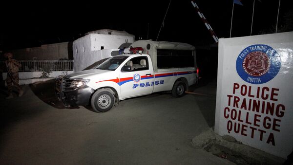 Полицейская академию в Кветте после нападения - Sputnik Азербайджан