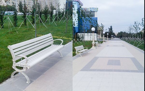 Сейчас на дворе холодно, и мало кто сидит на улице, но это нисколько не оправдывает тех, кто установил такие скамейки - Sputnik Азербайджан