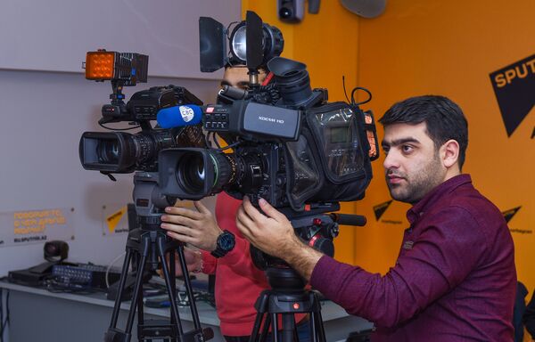 Пресс-конференция на тему Аудиовизуальное наследие Азербайджана и работа по его популяризации в Мультимедийном пресс-центре Sputnik Азербайджан - Sputnik Азербайджан