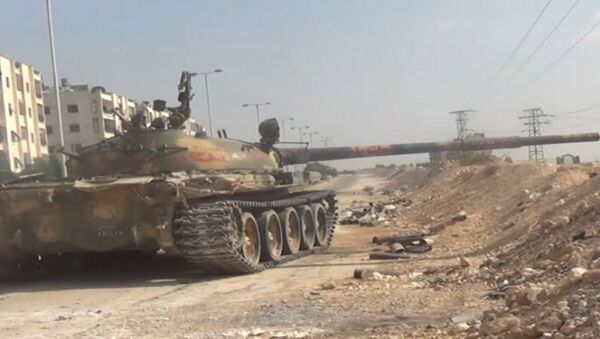 Сирийские солдаты отразили нападение боевиков - Битва за Алеппо - Sputnik Азербайджан