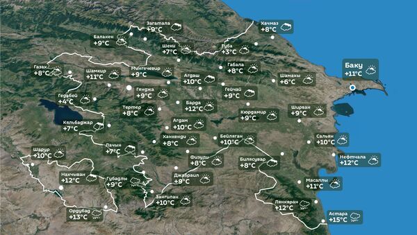 Прогноз погоды на 1 ноября - Sputnik Азербайджан