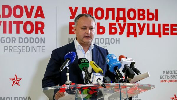 Кандидат в президенты от Социалистической партии Молдовы Игорь Додон - Sputnik Azərbaycan