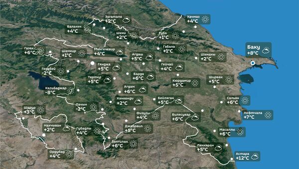 Прогноз погоды на 3 ноября - Sputnik Азербайджан