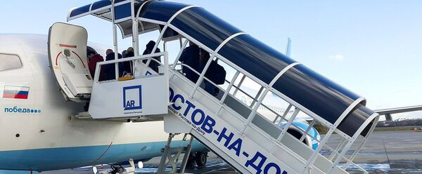Посадка в аэропорту Ростова-на-Дону - Sputnik Азербайджан