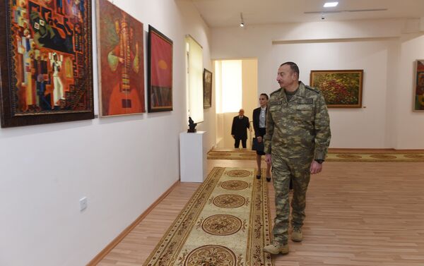 Глава государства также участвовал в открытии Государственной художественной галереи в Горадизе - Sputnik Азербайджан