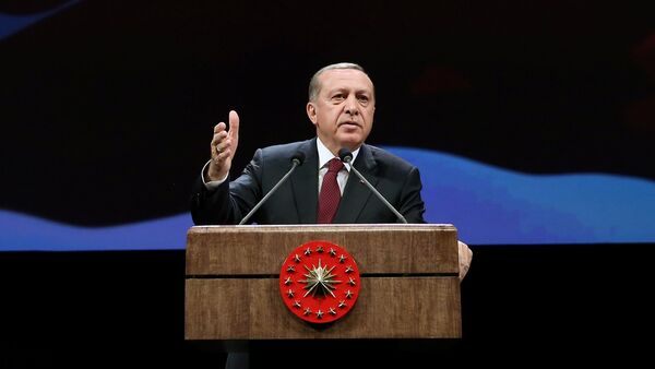 Президент Турции Реджеп Тайип Эрдоган - Sputnik Азербайджан