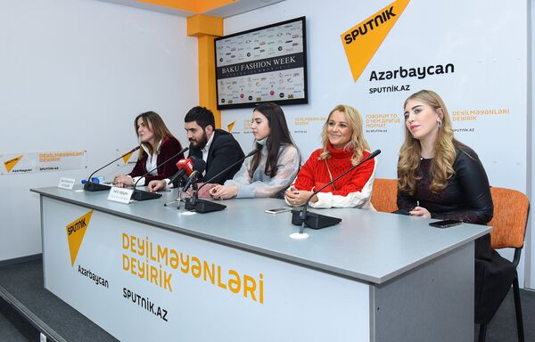 Пресс-конференция на тему Подготовка к проведению конкурса Baku Fashion Week в Мультимедийном пресс-центре Sputnik Азербайджан - Sputnik Азербайджан