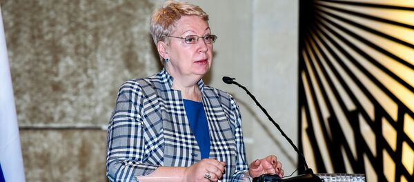 Министр образования и науки РФ Ольга Васильева в ходе научно-практической конференции Состояние и перспективы российско-азербайджанского сотрудничества в сфере образования, науки и культуры в Баку Министр образования и науки РФ Ольга Васильева в ходе научно-практической конференции Состояние и перспективы российско-азербайджанского сотрудничества в сфере образования, науки и культуры в Баку - Sputnik Азербайджан