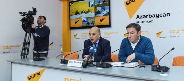 Видеомост в Международном пресс-центре Sputnik Баку-Тбилиси-Минск-Астана-Кишинев на тему Решение проблем лиц с ограниченными возможностями на пространстве СНГ - Sputnik Азербайджан