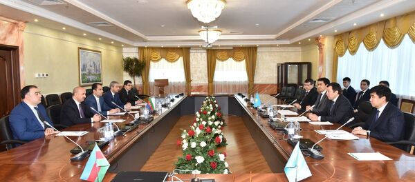 Встреча по взаимодействию по дальнейшему развитию Транскаспийского международного транспортного коридора (ТМТМ) Встреча по взаимодействию по дальнейшему развитию Транскаспийского международного транспортного коридора (ТМТМ) - Sputnik Азербайджан