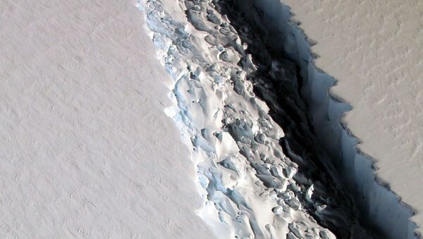 Antarktidanın buzlaqlarından birində, 112 kilometr uzunluğunda dəlik - Sputnik Azərbaycan
