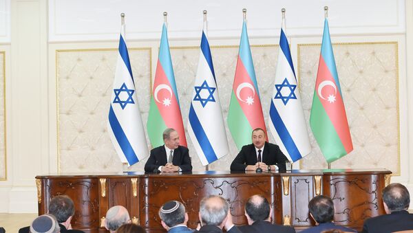 Ильхам Алиев и Премьер-министр Биньямин Нетаньяху выступили с заявлениями для печати - Sputnik Азербайджан