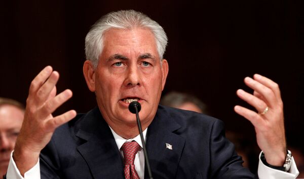 Глава крупнейшей нефтяной компании страны ExxonMobil Рекс Тиллерсон - Sputnik Азербайджан