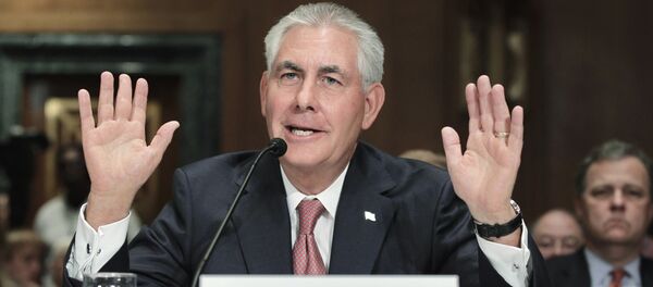 Глава крупнейшей нефтяной компании страны ExxonMobil Рекс Тиллерсон - Sputnik Азербайджан