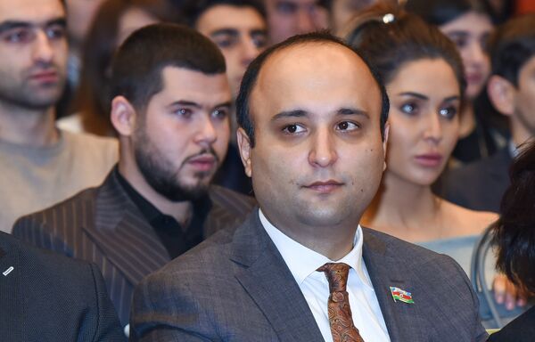 Председатель Союза молодежных студенческих организаций Азербайджана Шахин Исмайлов Председатель Союза молодежных студенческих организаций Азербайджана Шахин Исмайлов - Sputnik Азербайджан