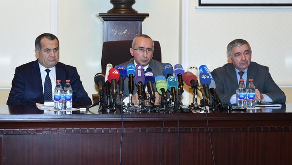 Пресс-конференция в связи с пропавшими без вести нефтяниками ПО Азнефть - Sputnik Азербайджан